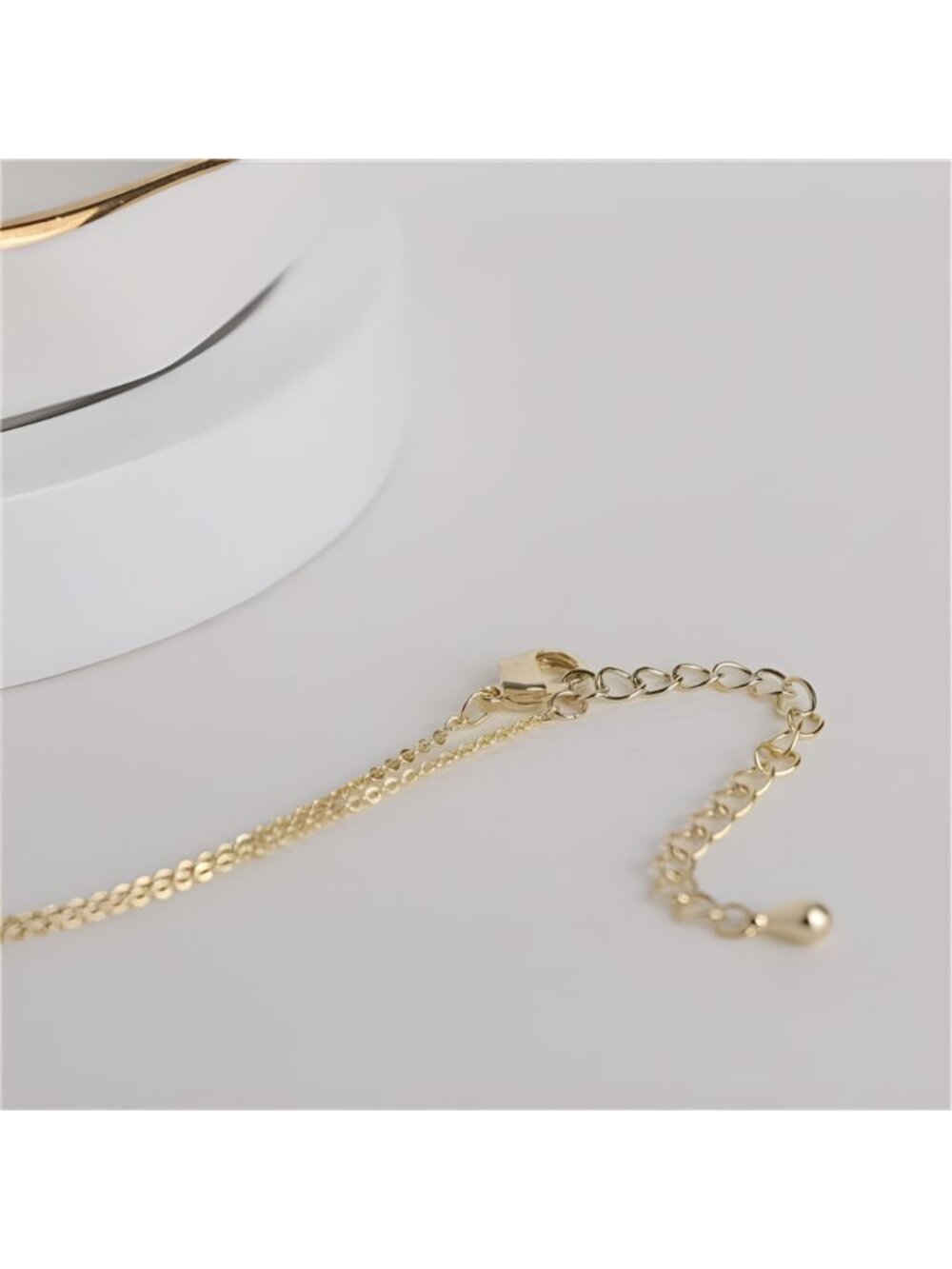 Dainty Chain Simple Pendant Necklace for Women, Cute Statement - Picture 7 of 8